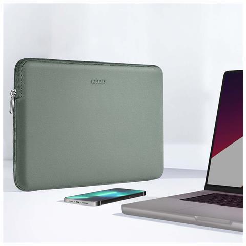 Custodia Zero Sleeve Ultra Sottile Per Laptop Macbook Pro 16"" Fodera Antiurto, Grigio - Foto 2