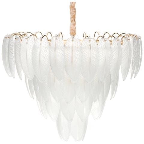 Lampadario Mahaica Vetro Ottone - Foto 2