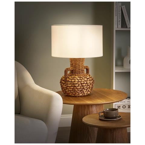 Lampada Da Tavolo Renard Corda Di Carta Naturale - Foto 1