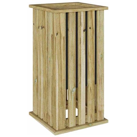 Fioriera Marrone 33 x 33 x 65 cm Legno di pino impregnato - Foto 1