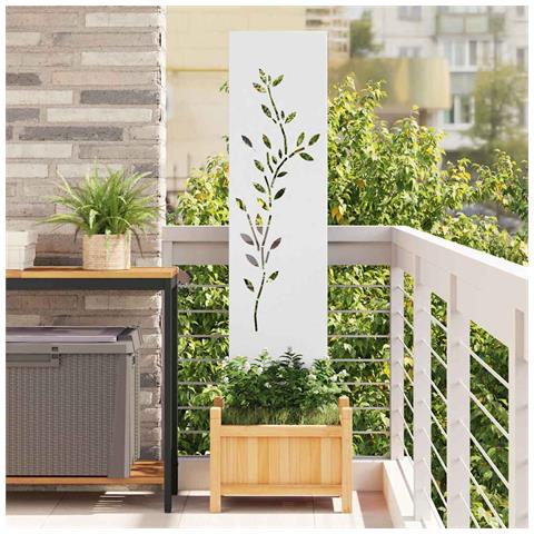 Pannello Decorativo da Giardino Altro Bianco 32 x 140 cm - Foto 2