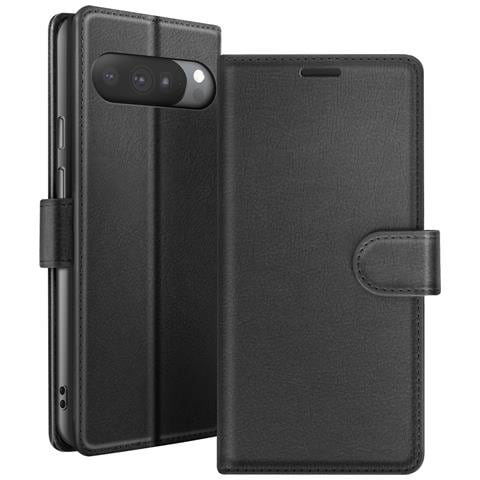 Custodia A Portafoglio Per Google Pixel 10 Pro Xl Con Supporto E Linguetta, Nero - Foto 1