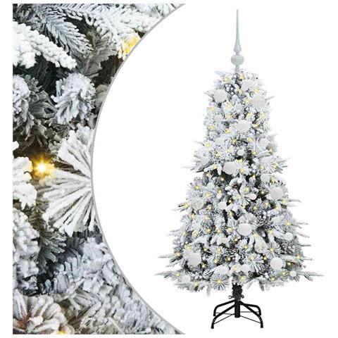 Albero di Natale Artificiale con Rami Pieghevoli Bianco 120 cm - Foto 1