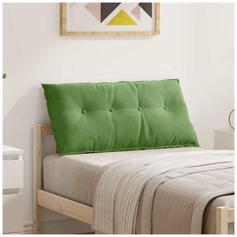 Cuscino per Schiena Verde chiaro 100 x 50 cm Tessuto in Cords - Foto 2