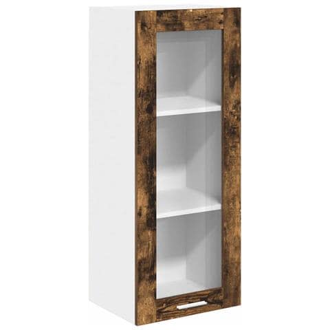 Armadio pensile con porta Riga Rovere fumé 40 x 31 x 100 cm - Foto 1