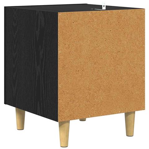 Armadio da Notte 2 pcs Rovere Nero 40 x 40 x 50 cm - Foto 9