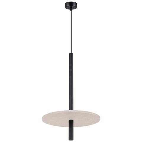 Lampada A Sospensione Feltro 1 Nero /beige Sl. 1879 - Moderno Lampada A Sospensione Beige /nero 126x30x30 Cm - Foto 2