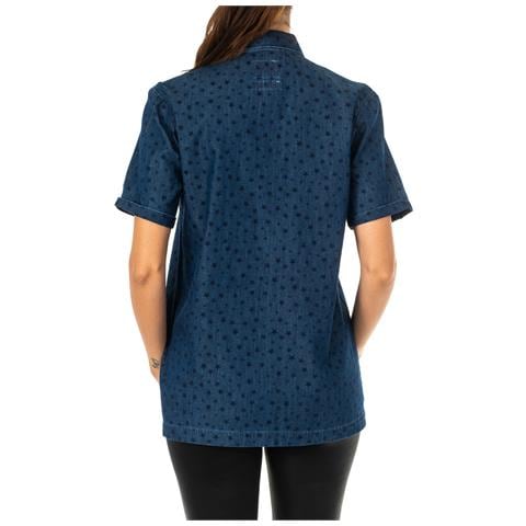 Camicia Da Donna Con Collo Revers A Manica Corta Lwc007 - Foto 2