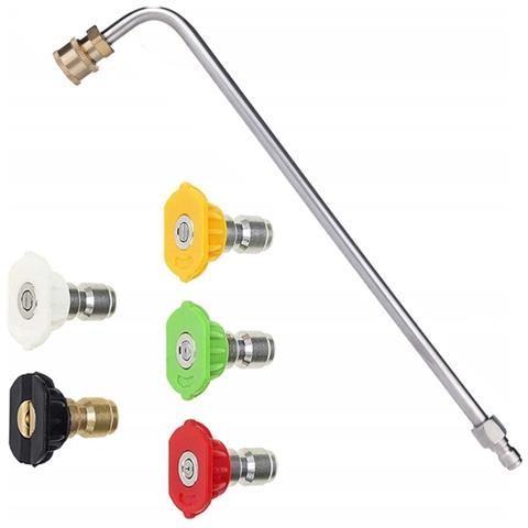 Set Di Ugelli Per Idropulitrice Con Lancia 1/4"" 34cm - 5 Angoli Di Spruzzo (0°, 15°, 25°, 40°, 60°) | Max 250 Bar, 60°c | Compatibile Con, Lavor - Foto 1