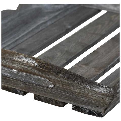 Vassoio In Legno Grigio 32x20x4/6,5h - Foto 8