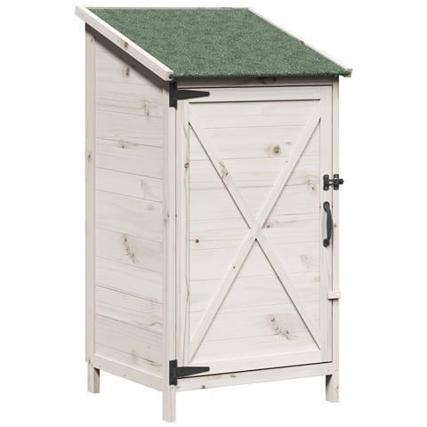 Capanno da Giardino Bianco 59,5 x 56 x 113,5 cm - Foto 1