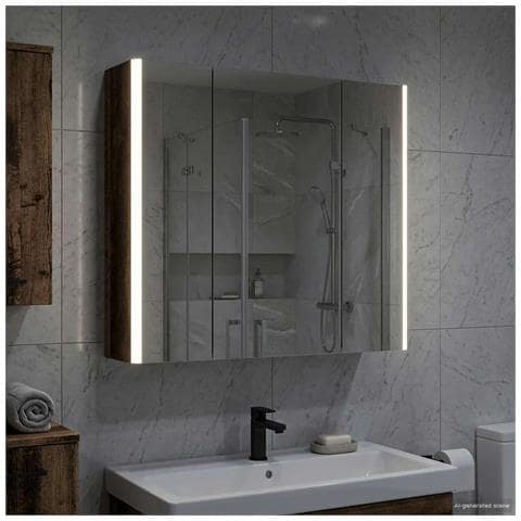 Mobiletto per specchio da bagno Legno vecchio - Foto 2
