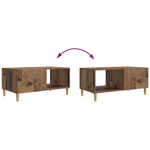 Tavolino da salotto Legno antico 90 x 50 x 40 cm - Foto 9