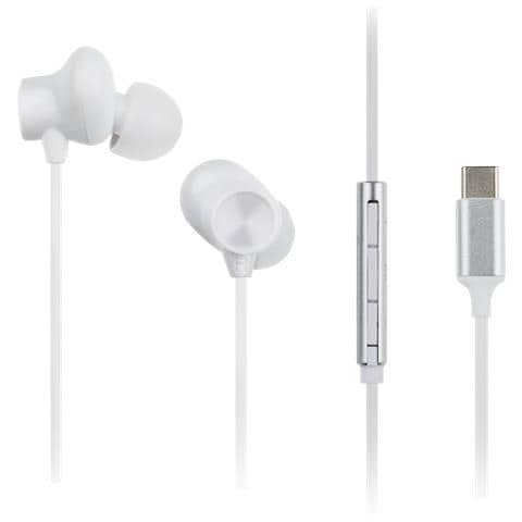 RP-TCM225DEW cuffia e auricolare Cablato In-ear Musica e Chiamate USB tipo-C Bianco - Foto 1