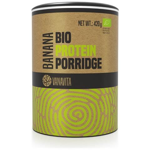 Porridge Istantaneo Proteico BIO con avena senza glutine 420 g Banana - Foto 1