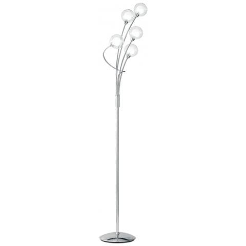 I-BLOG-PT5 - Lampada da terra Piantana semplice cromata e elegante 28 watt G9 - Foto 2
