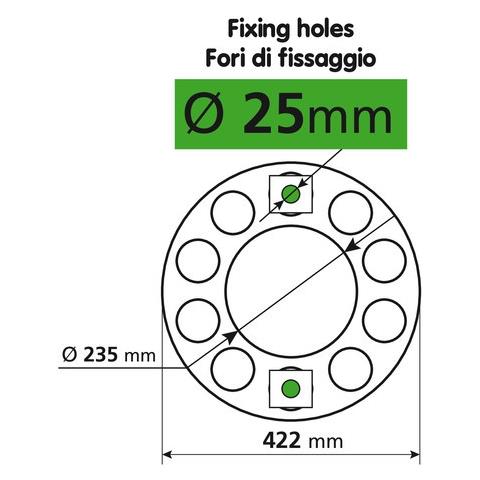 97661 Anello Coprimozzo In Acciaio Inox Per Cerchi In Acciaio - Foto 4