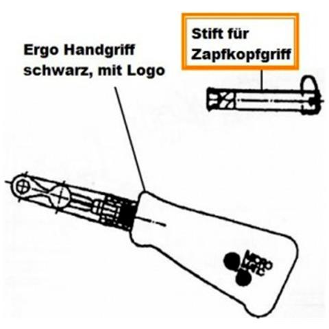 Perno Per L'impugnatura Del Tappo Del Fusto Per La Chiusura Del Fusto (hiwi E Micro Matic) - Foto 2