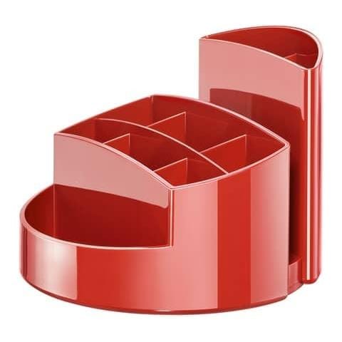 Portapenne Rondo In Polistirolo Con 9 Scomparti Rosso 17460-17 - Foto 1