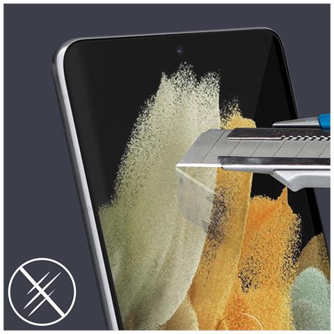 Vetro Temperato Samsung Galaxy S21 Ultra Durezza Antiurto Contorni Neri - Foto 10