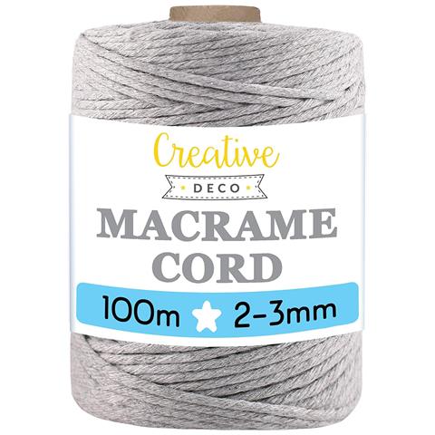 100m Macrame Corda Verde Chiaro | Filo Cotone Uncinetto | 2-3 Mm (+-0.5mm) | 15 Strati | Grande Spago Da Cucina Rotolo Spessi Naturali Forte | Decorazione Casa Artigianato Artistico Foto - Foto 1