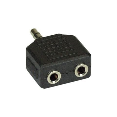 ALCASA - AD-352BU, 3.5mm, 2 x 3.5mm, Nero, Maschio / femmina