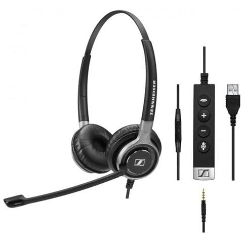 SC 665 USB Stereofonico Padiglione auricolare Nero, Grigio cuffia e auricolare - Foto 1