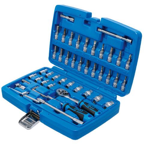Set Di Bussole - Punta A Profilo T - 6,3 Mm - 46 Pz - 2146 - Foto 2