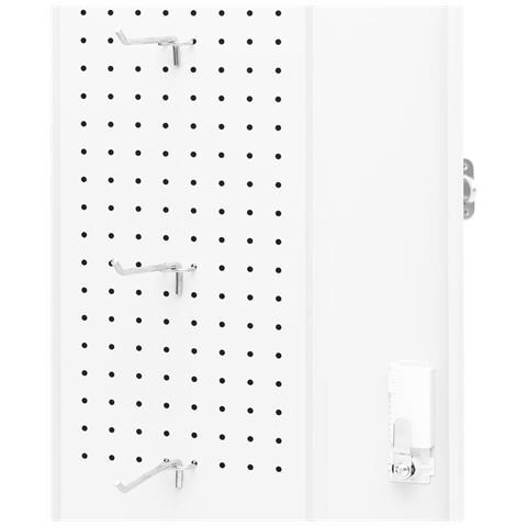 Armadietto Per Sella Bianco 53x53x140 Cm In Acciaio - Foto 2