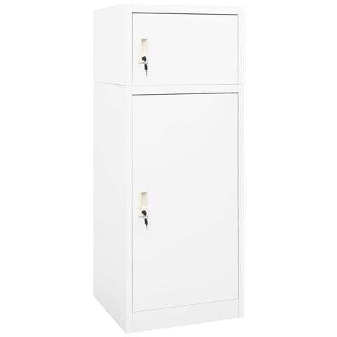 Armadietto Per Sella Bianco 53x53x140 Cm In Acciaio - Foto 1