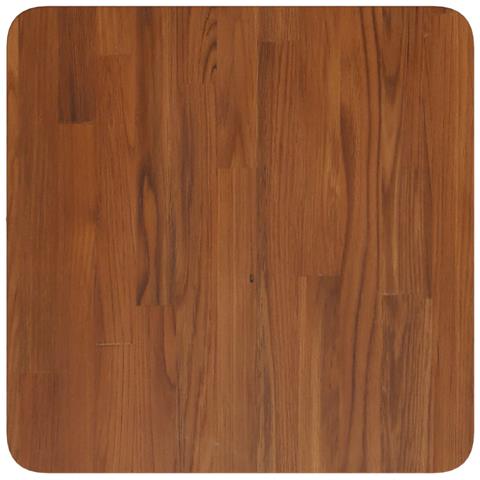 Piano Tavolo Quadrato Marrone Scuro 40x40x2,5cm Rovere Trattato - Foto 2