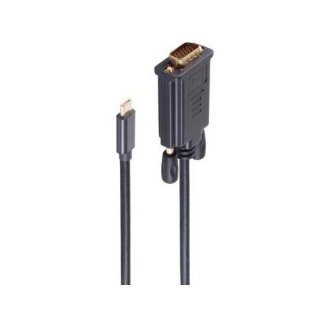 Bs10-59025 Cavo E Adattatore Video 1 M Usb Tipo-c Vga (d-sub) Nero - Foto 1