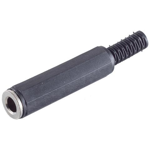 Basic-s 63 Mm Connettore Jack Plastica Stereo Da Saldare Da Soli In Sacchetto Di Plastica Con Perforazione E - Foto 2