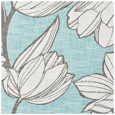 Set Di 2 Cuscini Cyanotis Cotone 45 X 45 Cm Azzurro Trama Floreale - Foto 7