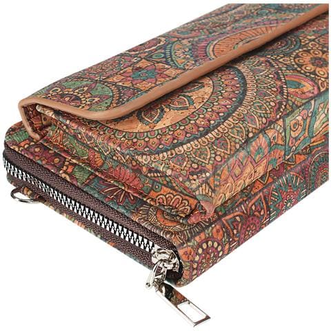 Pochette In Sughero, Collezione Mandalavibe Chiusura A Zip E Magnetica - Foto 2