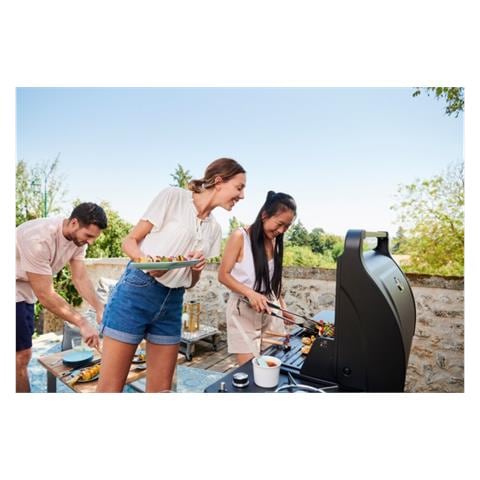 Barbecue A Gas 3 Bruciatori In Acciaio Fornello Laterale E Coperchio Con Termometro Compact 3ls - Foto 7