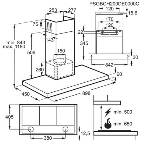 Cappa a Parete DBB3951M Aspirante 90 cm Colore Acciaio Inox - Foto 7