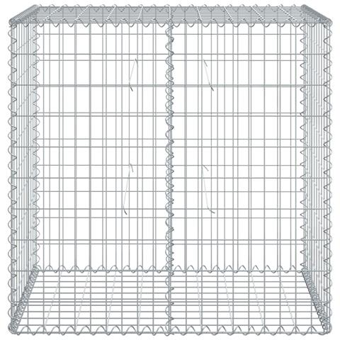 Cesto Gabbione Con Copertura 100x50x100 Cm In Ferro Zincato - Foto 3