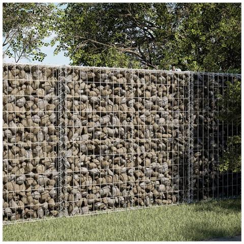 Cesto Gabbione Con Copertura 100x50x100 Cm In Ferro Zincato - Foto 1