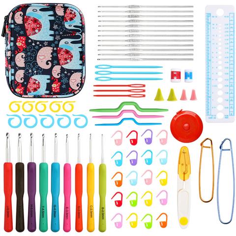 Set Di Uncinetti A Forma Di Elefante Con Custodia - Foto 1