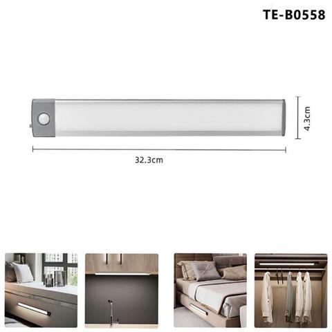 Luce Sensore Di Movimento Striscia Led Luci Armadio Sotto Pensile 10w Te-b0558 - Foto 2