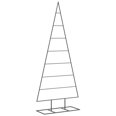 Albero Di Natale Decorativo In Metallo Nero 150 Cm - Foto 2