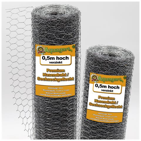 20m Rete Metallica Esagonale, Recinto Per Polli, Rete Per Conigli, Gabbia Per Conigli, Recinzione Per Conigli 50cm - Foto 1