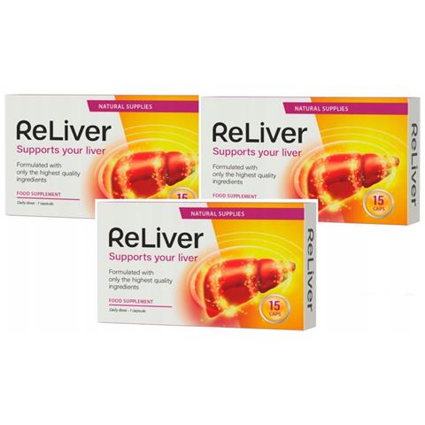 3x Reliver Premium : Curcuma Camomilla Avocado Noci Zinco Ferro Selenio - Foto 1