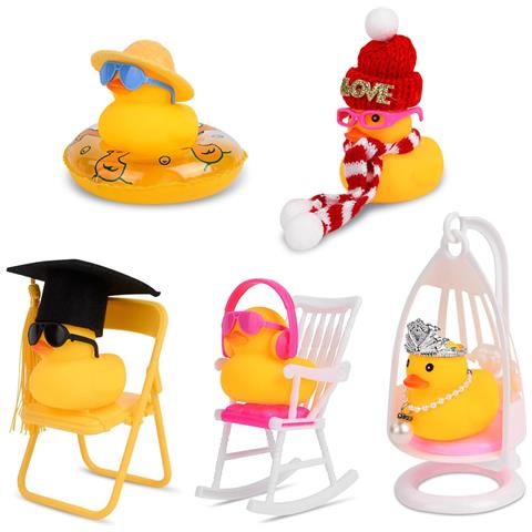 Paperella Di Gomma Per Auto Regalo Divertente 6 Pezzi Tipi Diversi - Foto 1