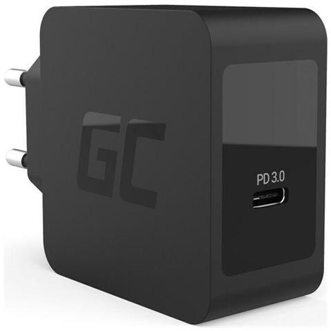 Char07 Caricabatterie Per Dispositivi Mobili Nero Interno (Charger Usb-c 18w Pd For Samsung Galaxy - Foto 1