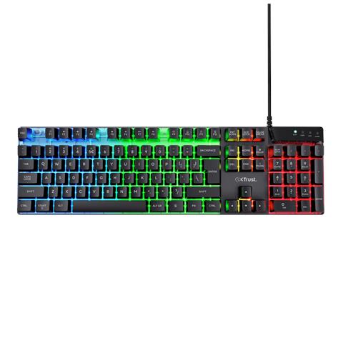 GXT 835 Azor tastiera Gaming USB QWERTY Ceco, Slovacco Nero - Foto 1