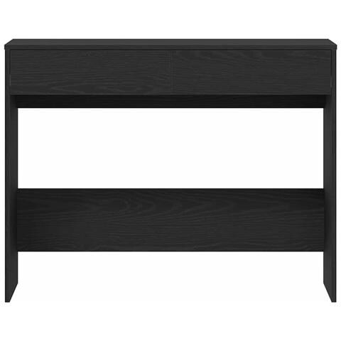 Scrivania Rovere Nero 101x50x76,5 cm in Legno Multistrato - Foto 2