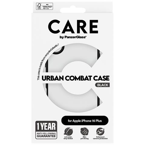 CARE by PG Urban Combat iPhone16 6.7 custodia per cellulare Cover Trasparente - Foto 2