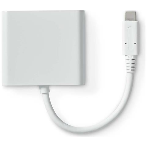 CCGB64770WT01 replicatore di porte e docking station per laptop Cablato USB tipo-C Bianco - Foto 5